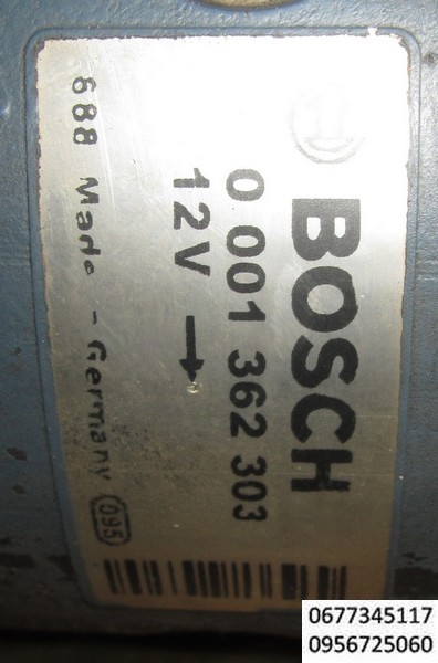 стартер BOSCH 0001362303  напряжение 12 вольт,  мощность стартера 2,7 квт, производство германия 